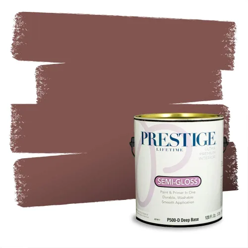 Vista 178 de Prestige Paints Pintura exterior e imprimación en uno, 1 galón, plano, coincidencia comparable de Valspar* Amber Rose*