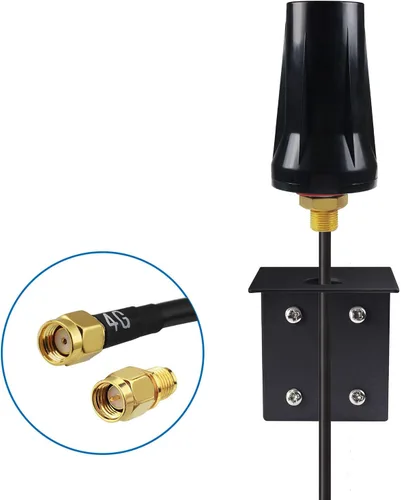 Vista 2 de Antena de cámara celular 4G LTE con cable más grueso de baja pérdida de 10 pies para Spypoint Flex Link Micro EVO Stealth Cam Tactacam Reveal X PRO