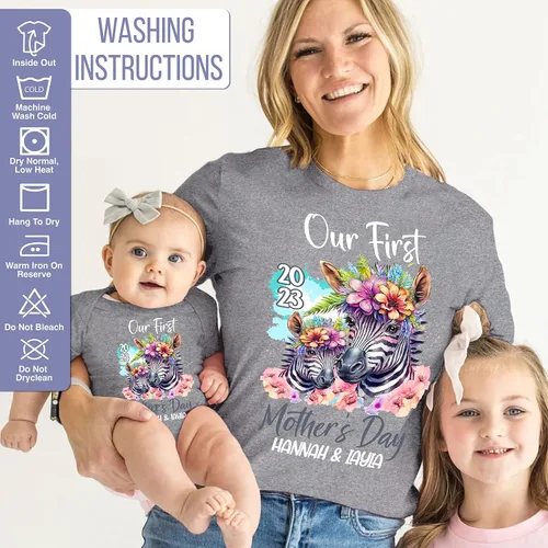 Vista 3 de Zexpa Apparel Juego de camisetas personalizadas para el día de la madre, 7 colores y 9 diseños, camisetas personalizadas para el día de la madre C1