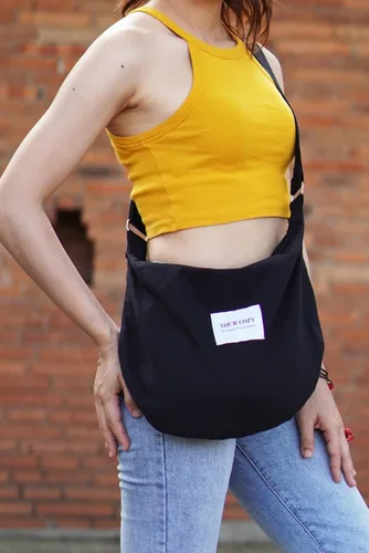 Vista 5 de Your Cozy Bolso bandolera para mujer, bolso grande para compras, bolso de mano con cremallera superior, bolso de mensajero hecho a mano
