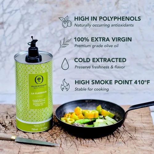 Vista 6 de AOVE para cocinar todos los días, aceite de oliva virgen extra, alto contenido de polifenol, prensado en frío, origen español, 100% picual de alto