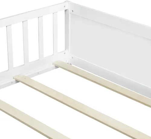 Vista 9 de Bellemave Cama Montessori de tamaño matrimonial con tablillas Blanco