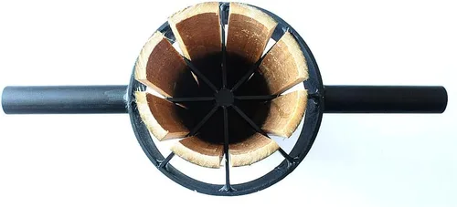 Vista 4 de Divisor de bambú de 8 cortes; hecho de acero. Una herramienta para dividir bambú en 8 piezas uniformemente (tamaño grande 8 cortes)