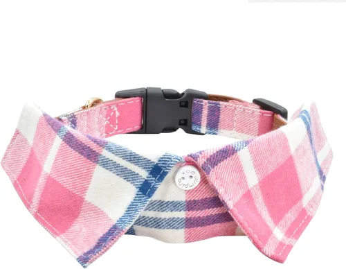 Vista 8 de Collar de algodón para perro con corbatín, cómodo y ajustable con bonito diseño de solapa, para mascotas pequeñas, medianas y grandes