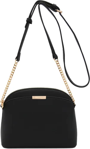 Vista 2 de FashionPuzzle Saffiano Bolso bandolera pequeño con correa de cadena