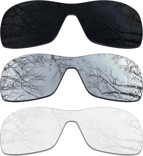 Vista 29 de ToughAsNails 3 pares de lentes polarizadas de repuesto para Oakley Antix Pack