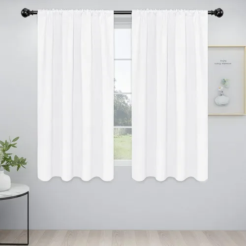 Vista 104 de Easy-Going - Cortinas opacas con bolsillo para varilla para dormitorio, cortinas de ventana para oscurecer la habitación para sala de estar