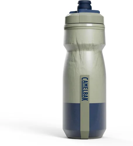 Vista 7 de CamelBak Podium Chill Bike - Botella de agua aislada para apretar, color negro, 21 onzas