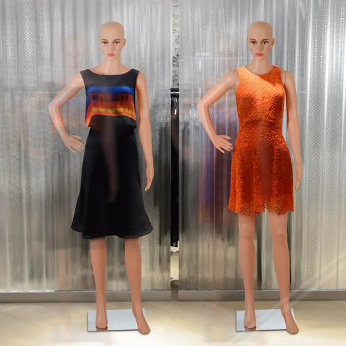 Vista 9 de ZENY Maniquí femenino de cuerpo completo, maniquí de forma de vestido de torso, soporte desmontable, modelo de vestido ajustable de 69 pulgadas