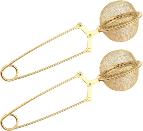 Vista 8 de Luckyiren Infusor de bola de té con cadena; filtro de filtro de té de malla fina de acero inoxidable de alta calidad, colador de colador, tamiz