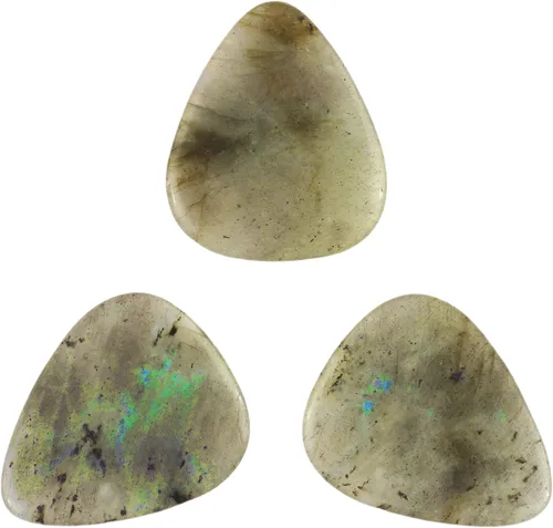 Vista 82 de Púa de Guitarra o Bajo de Piedra Amatista - Calibre Ultra Pesado de 3.0 mm - Forma 351 - Púa Exótica Artesanal de Gema Especial - 1 Paquete