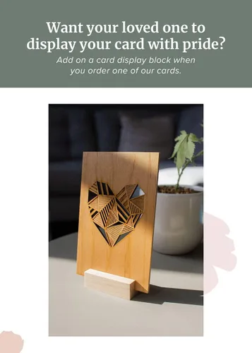 Vista 9 de Tarjeta de madera con texto en inglés "I Love You" (regalos personalizados, mensaje personalizado, aniversario, boda, cumpleaños, solo porque sí)