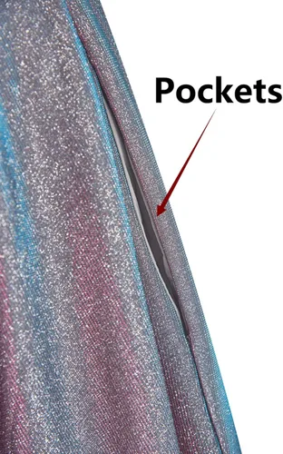 Vista 5 de EVEHEARTY Vestidos de fiesta cortos con purpurina y tirantes delgados, vestidos de fiesta para mujer con bolsillos
