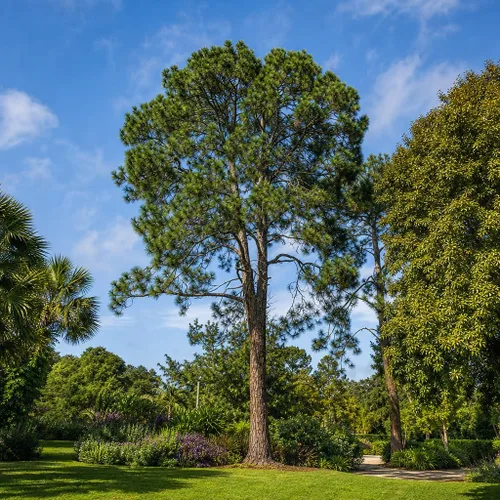 Vista 2 de Slash Pine Tree 3 plantas vivas Pinus Elliottii Árbol de sombra señorial de rápido crecimiento