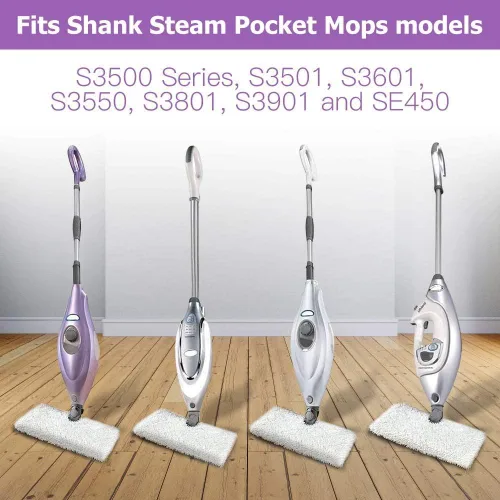 Vista 5 de Almohadillas de repuesto para trapeador de vapor Shark compatibles con S3500 Series S3501 S3601 S3550 S3901 S3801 SE450 S3801CO S3601D Steam Pocket