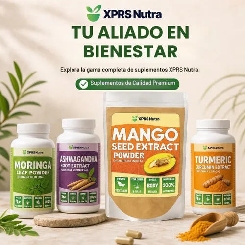 Vista 6 de XPRS Nutra Polvo de extracto de semilla de mango – Semillas de mango premium (Mangifera Indica) – Polvo de extracto silvestre fresco premium sin OMG