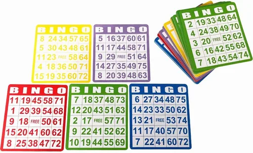 Vista 3 de Yuanhe 100 tarjetas de juego de bingo, hojas de papel desechables reutilizables para niños, fiestas, escuela, aula, reuniones familiares