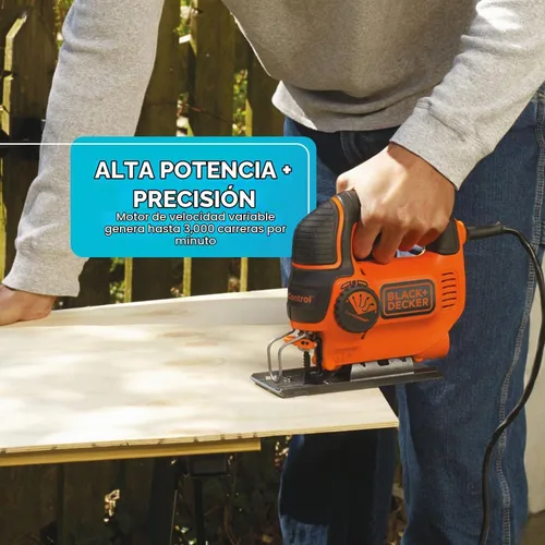 Vista 4 de Sierra de calar BDEJS600C de BLACK+DECKER, 5.0 amp