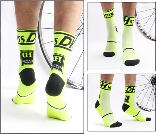 Vista 4 de Libar Calcetines de ciclismo para hombre, unisex, transpirables, deportivos, para correr, trekking, baloncesto