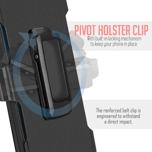 Vista 5 de Funda con clip para cinturón para Samsung Galaxy XCover 6 Pro, funda protectora de cuerpo completo para teléfono con protector de pantalla