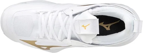 Vista 5 de Mizuno Wave Momentum - Tenis de voleibol para mujer 7 1 2 0750, oro blanco, talla 7.5 de EE. UU