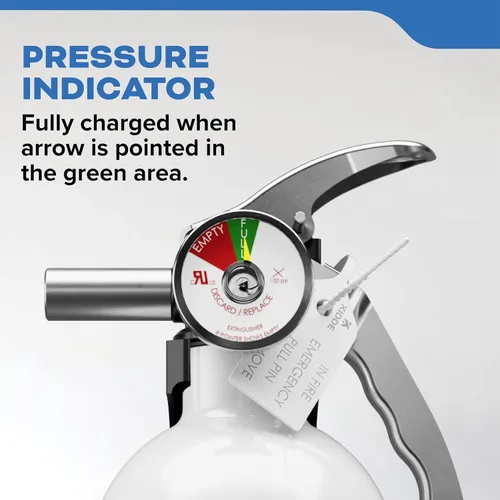 Vista 5 de Kidde Extintor de Incendios para Barcos, de Un Solo Uso 10BC Coast Guard Approved Marine Extinguisher for Small Flammable Liquids/Gases and