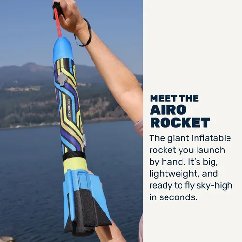 Vista 2 de Airo Rocket™ - Lanzacohetes inflable para niños - Se eleva 150 pies