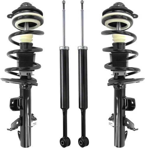 Vista 158 de Detroit Axle - Puntales y Amortiguadores para Chevy Traverse Buick Enclave GMC Acadia Saturn Outlook 2007-2012, 2 puntales delanteros con resorte