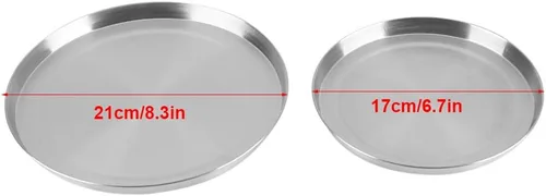 Vista 3 de Cubiertas para estufa, juego de 4 piezas, cubierta superior de estufa, de acero inoxidable, cubierta protectora de cocina, cubiertas redondas