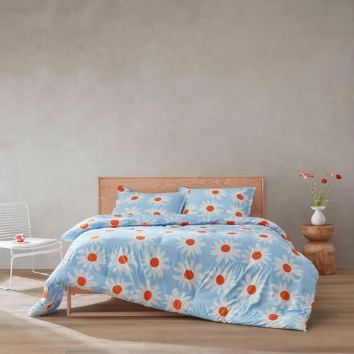 Vista 31 de Marimekko - Juego de funda de edredón tamaño Queen, ropa de cama de algodón con fundas a juego y cierre de botón, decoración del hogar para todas