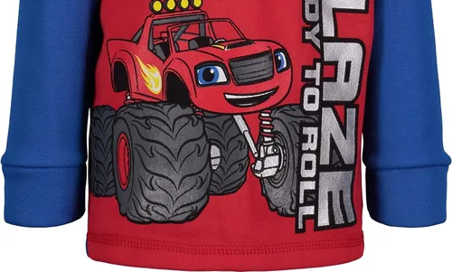 Vista 5 de Nickelodeon Blaze and The Monster Machines - Sudadera con capucha para niños, Rojo