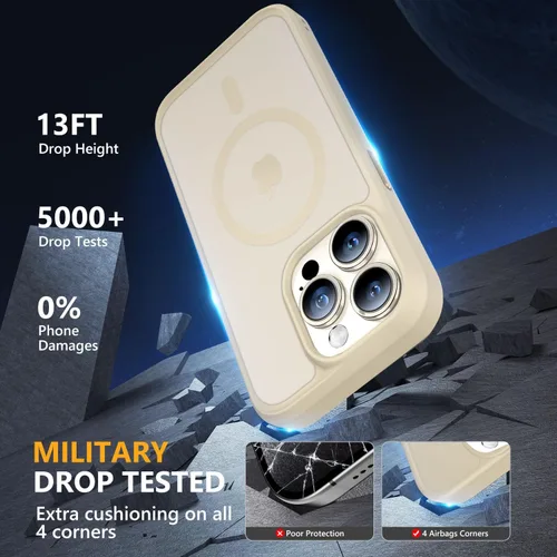 Vista 96 de MOCCA - Funda magnética resistente para iPhone XR de 6.1 pulgadas, compatible con MagSafe, funda con protección contra caídas de grado militar