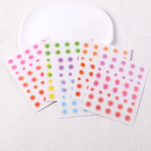 Vista 6 de Impressed 5 hojas de calcomanías de lujo para arte de uñas, más de 500 calcomanías doradas personalizadas para diseño de uñas postizas y accesorios