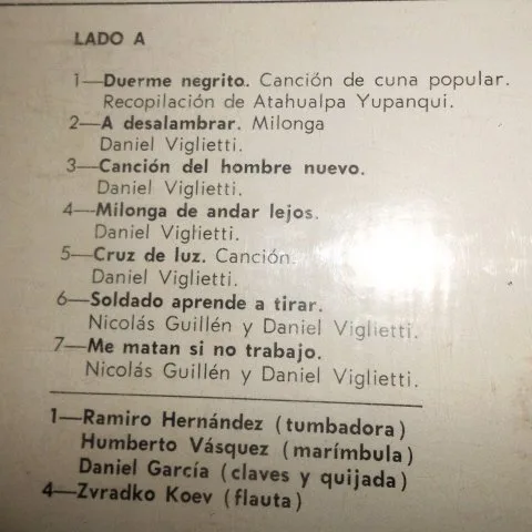 Vista 7 de Canciones para el Hombre Nuevo, Daniel Viglietti. LP Vinyl