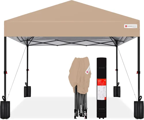 Vista 64 de Best Choice Products Carpa Toldo Desplegable de 10x10 pies para Instalación de 1 Persona, Refugio Portátil Instantáneo con Botón de 1 Toque