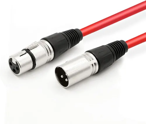 Vista 11 de Cable de altavoz XLR macho a XLR hembra, cable de conexión de micrófono de audio profesional, cable de micrófono blindado y equilibrado para uso más