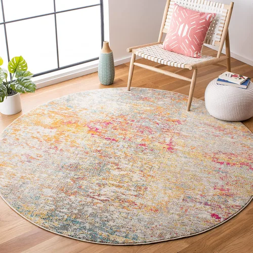Vista 38 de SAFAVIEH Colección Madison - Alfombra de acento 2'2" x 4', negro y dorado, diseño abstracto moderno, no desprende pelusa y fácil cuidado, ideal