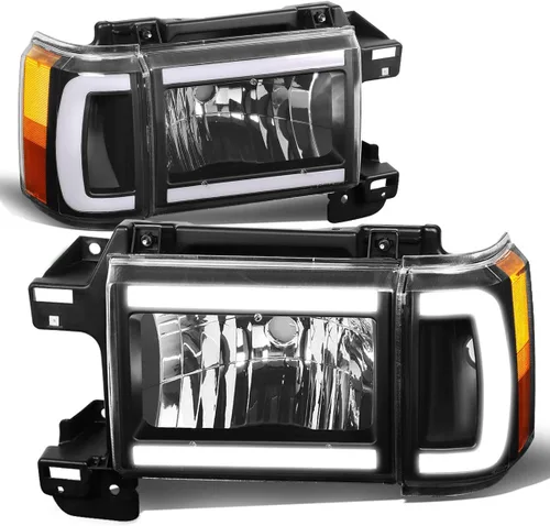 Vista 8 de DNA MOTORING HL-OH-F15087-BK-AM Juego de luces de esquina estilo de fábrica para FORD BRONCO 1987-1991 FORD F-150 1987-1991 FORD F-250 1987-1991