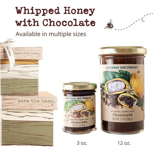 Vista 7 de Miel batida de Savannah Bee Company - Miel untable 100% natural (3 onzas (Paquete de 1), Chocolate)