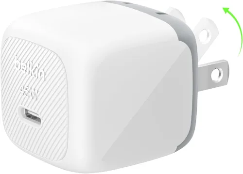 Vista 10 de Belkin Bloque de carga USB C de 45 W (paquete de 2) - Cable USB C incluido - Carga rápida PD3.1 PPS - Samsung Galaxy S25, S24, Apple iPhone 17, Air