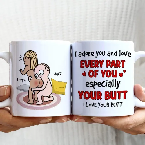 Vista 5 de Taza Kamasutra personalizada, regalos del día de San Valentín para esposa, divertida taza de aniversario para ella, regalos de inauguración