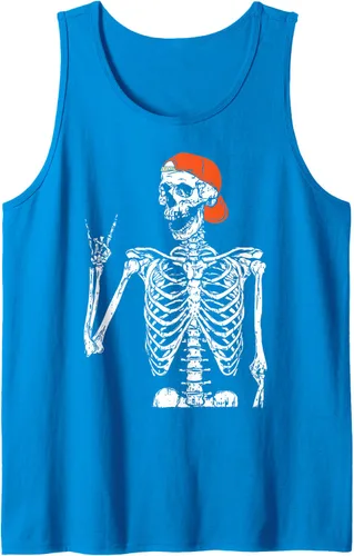 Vista 5 de Rocker - Disfraz de esqueleto de mano con diseño de rock, divertido regalo de Halloween, Negro, S