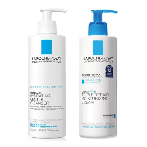 Vista 12 de La Roche-Posay Lipikar AP+ - Crema hidratante triple reparadora, loción facial y corporal para pieles secas y sensibles, hidratante con manteca