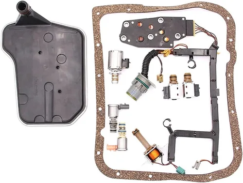 Vista 3 de Kessocco 9 piezas Kit de solenoide de cambio 4L60E 4L65E Kit de solenoide de transmisión con arnés Kit de solenoide maestro de transmisión