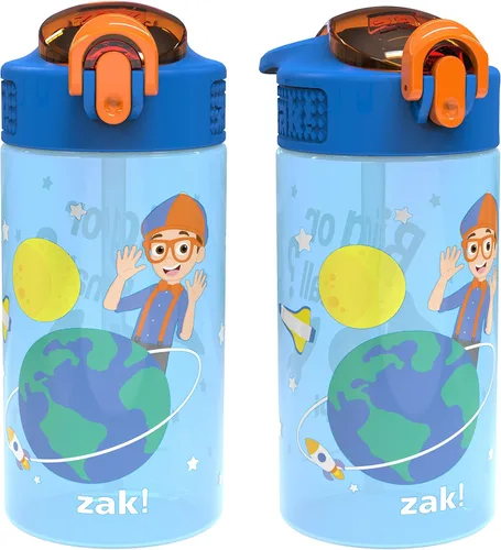 Vista 17 de Zak Designs Teenage Mutant Ninja Turtles - Botella de agua para niños para la escuela o viajes, paquete de 2 botellas de agua de plástico duradero