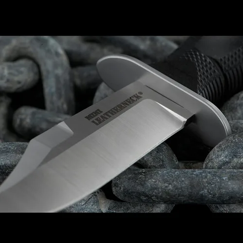 Vista 7 de Cold Steel Mini Leatherneck Clip Point Compacto Ligero 3.5" Cuchillo de Hoja Fija de Acero 8CR13MOV para Caza y Utilidad al Aire Libre, Mango