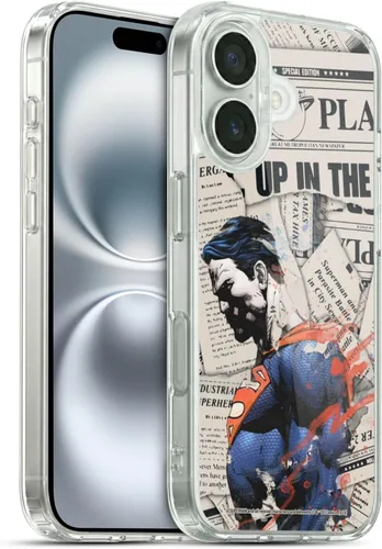 Vista 67 de Head Case Designs Officially Licensed Superman DC Comics Collage 80th Anniversary Gel Case [Military Grade Protection] Compatible with Apple iPhone