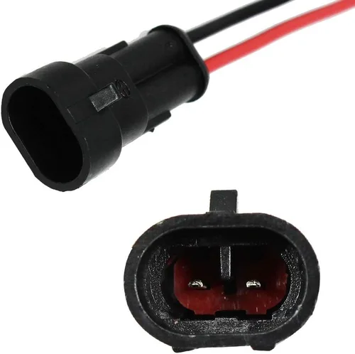 Vista 6 de 5Kit de 2 pines vías 18 AWG conector impermeable para automóvil, conector de terminal serie de 0.059 in, paquete de 5 (5 kit de 2 pines)