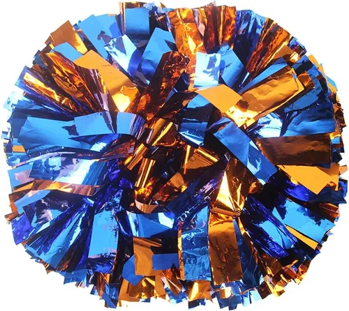 Vista 35 de Hooshing - Paquete de 2 pompones de animadora con mango tipo bastón, pompones para espíritu de equipo, deportes, bailes, animación, para niños Negro