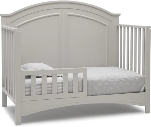 Vista 10 de Delta Children Perry, cuna convertible 6 en 1 - Certificada Greenguard Gold, color gris Moonstruck Gris (Moonstruck Grey)